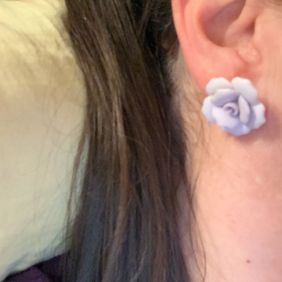 Lavender Clay Earrings - Picture 6 of 8